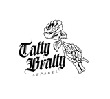 Rose held by skeletal hand in Tatty Bratty Apparel collection for edgy fashion style