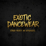 Ornate Tb monogram featured on Tatty Bratty Clothing dancewear triangle bikini.