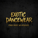 Ornate Tb monogram featured on Tatty Bratty Clothing dancewear triangle bikini.