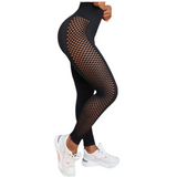 Women’s High-Waist Hollow-Out Yoga Pants - Peach Lift, Slim Fit, and Shaping Design