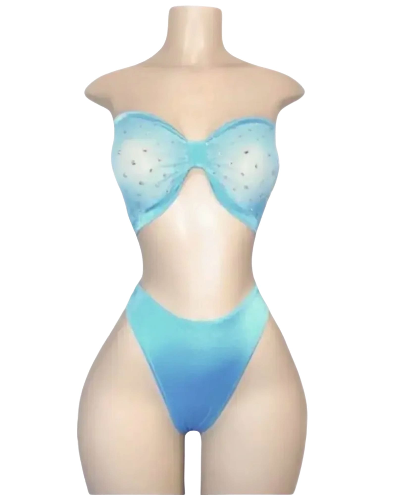 Light Blue Tatty Bratty Lingerie Set