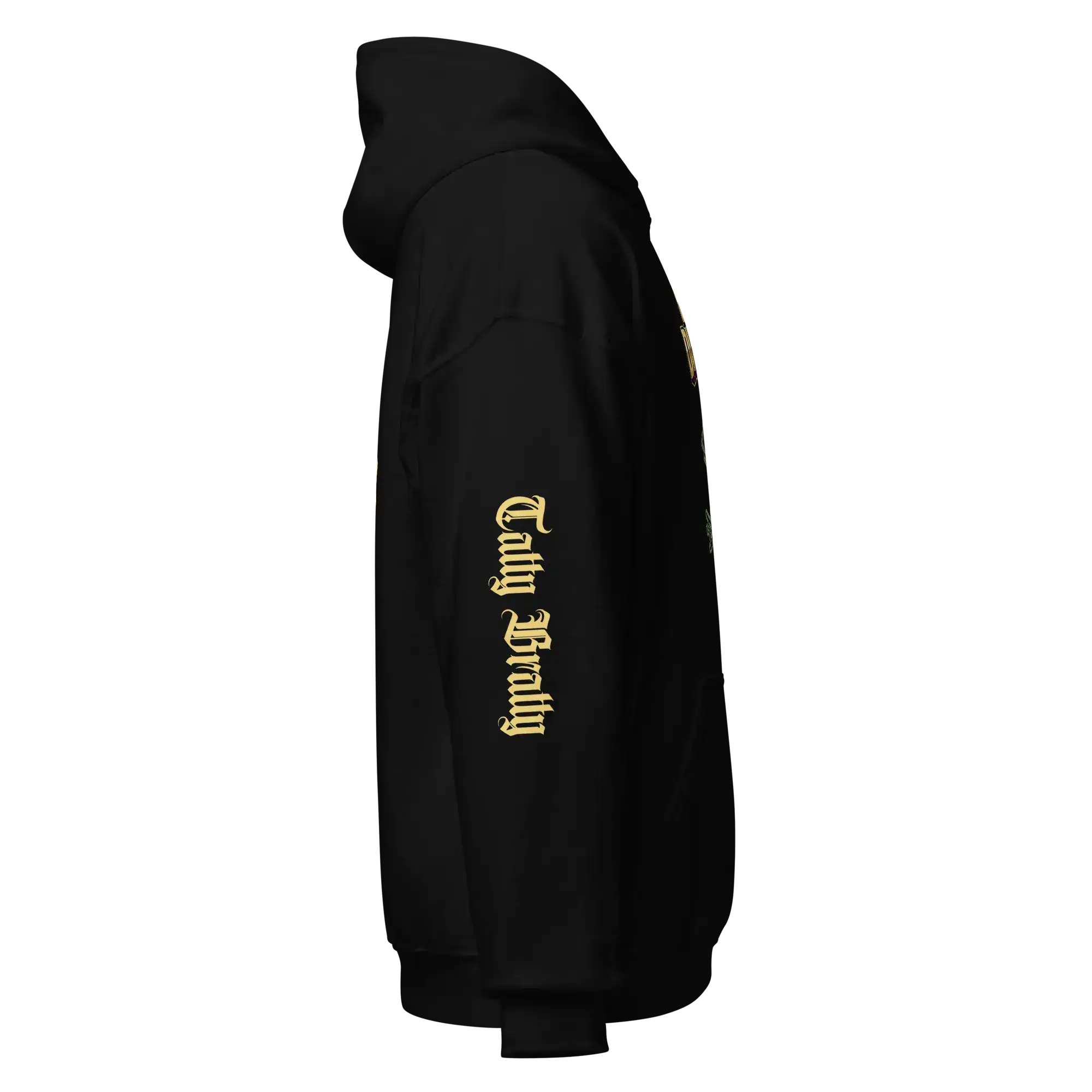 Black 'Built Different Pay Different' hoodie for hustlers.