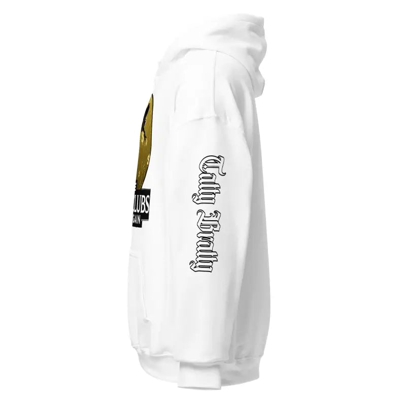 White hoodie.