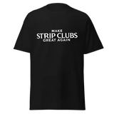 Black t-shirt.