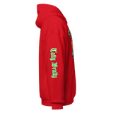 Red hoodie.