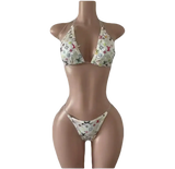 Monogram-Inspired Triangle Bikini Set by Tatty Bratty — product view 1.