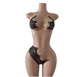 Monogram-Pattern Bikini Set by Tatty Bratty — product view 1.