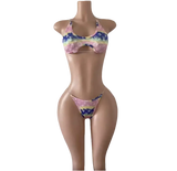 Pastel Monogram Bikini Set by Tatty Bratty — product view 1.