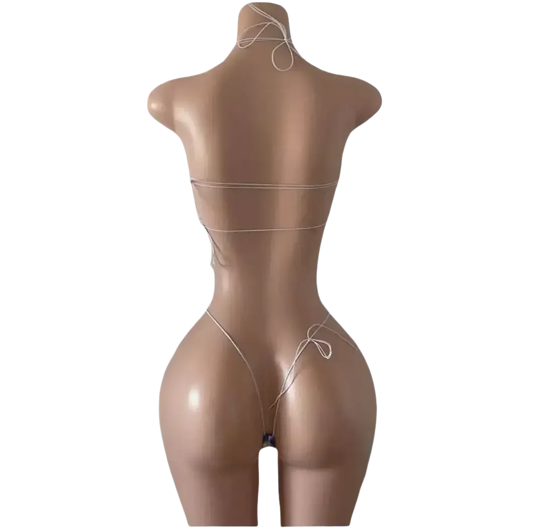 Pastel Monogram Bikini Set by Tatty Bratty — product view 2.