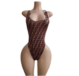 Designer Monogram One-Piece Dancewear by Tatty Bratty — product view 1.