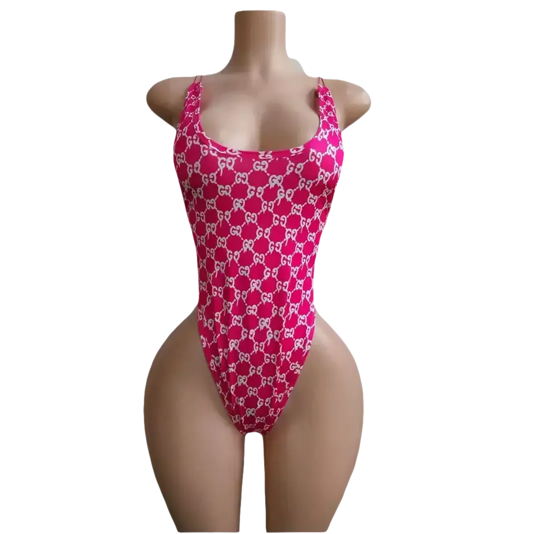 Designer Monogram One-Piece Dancewear by Tatty Bratty — product view 3.