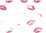 Pink lip pattern.