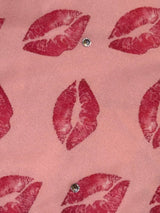 Triangle Bikini Top and Mini Skirt Bottoms Set - One Size Fits Most / Kiss - Dancewear