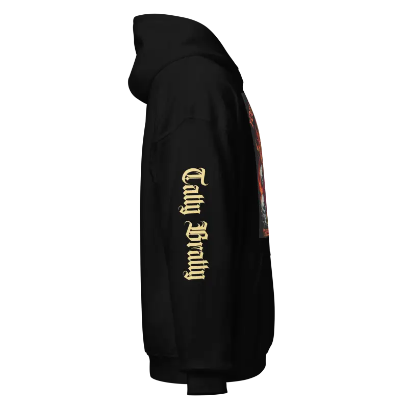 Black hoodie.