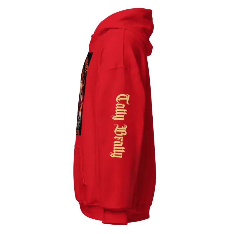 Red hoodie.